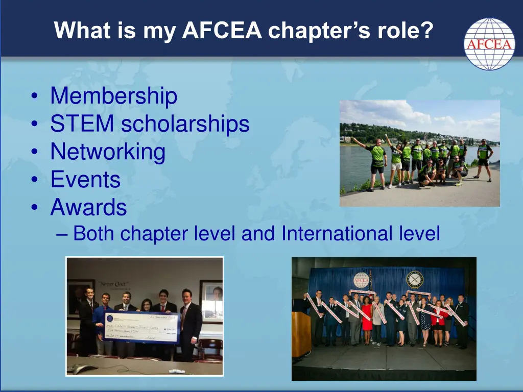 what is my afcea chapter s role