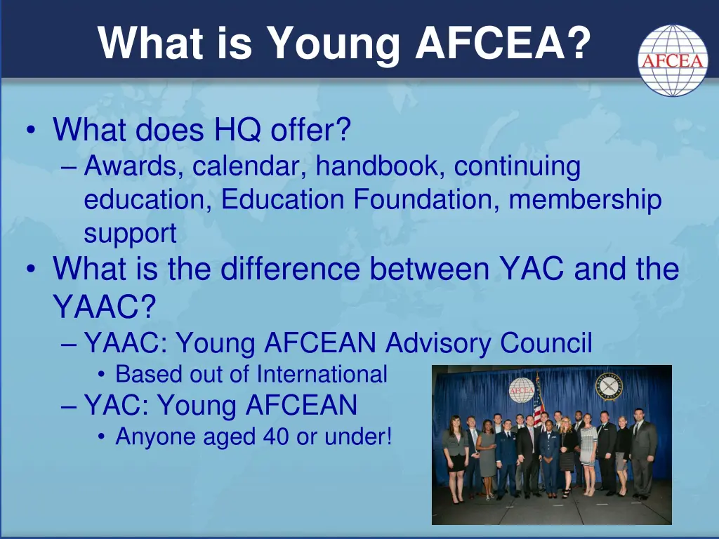 what is young afcea 1