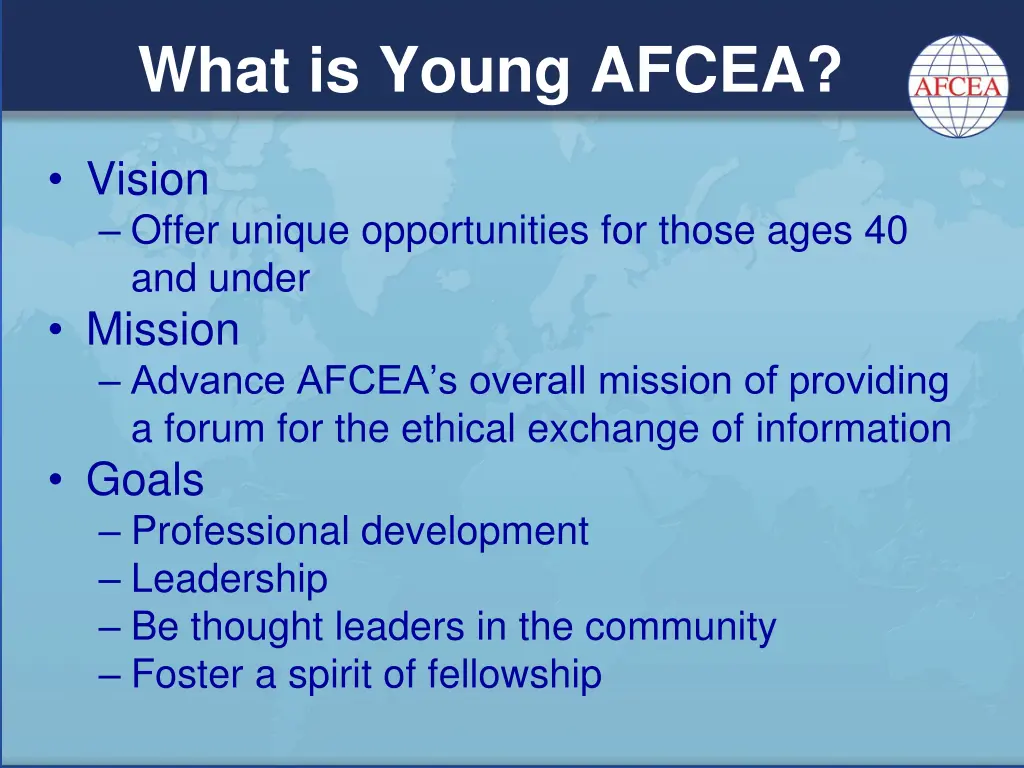 what is young afcea