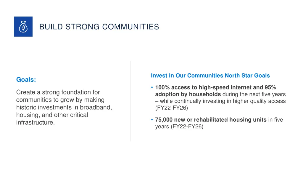 build strong communities