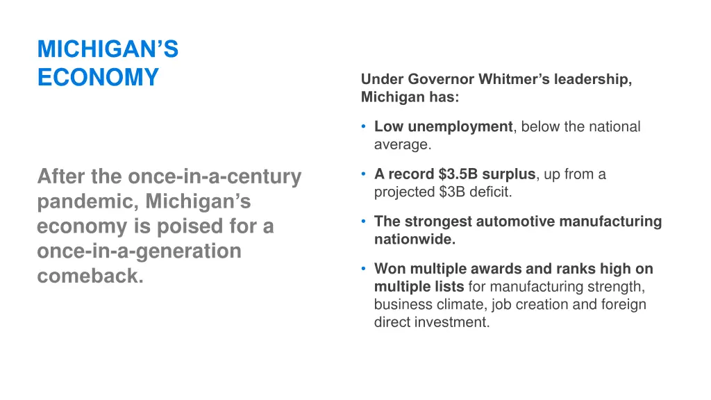 michigan s economy