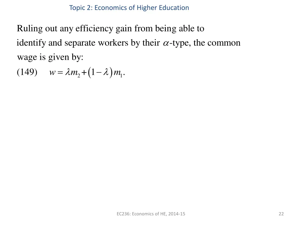 topic 2 economics of higher education 19