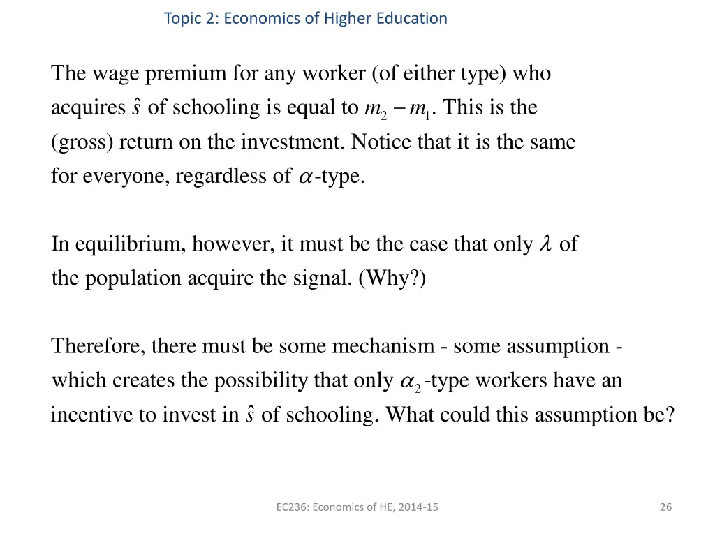 topic 2 economics of higher education 23