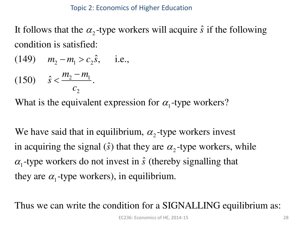topic 2 economics of higher education 25