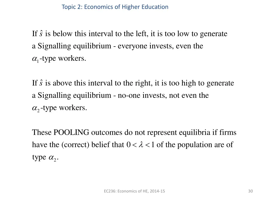 topic 2 economics of higher education 27