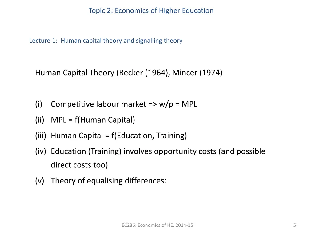topic 2 economics of higher education 3