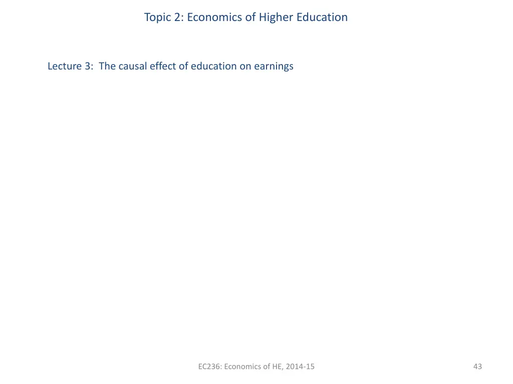 topic 2 economics of higher education 40