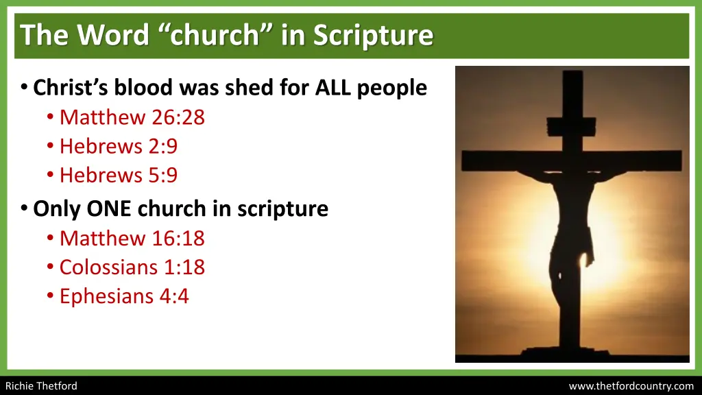 the word church in scripture 1