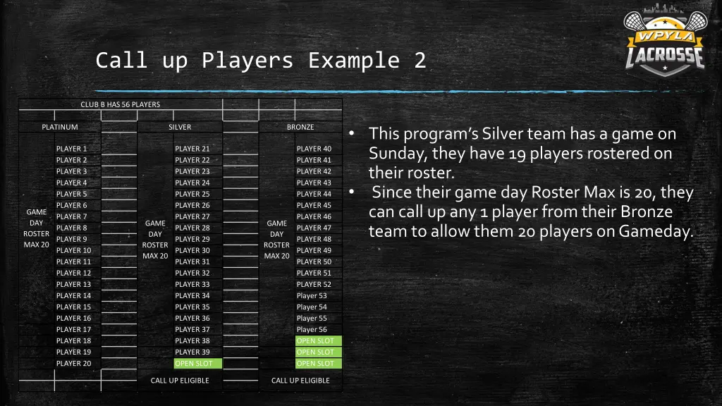 call up players example 2
