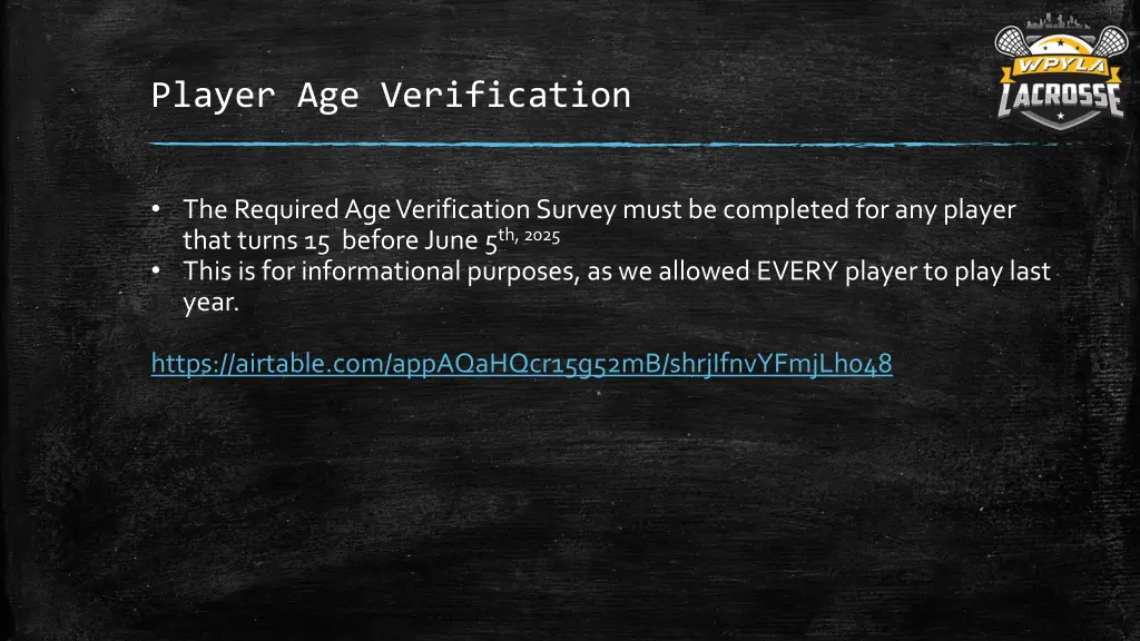 player age verification