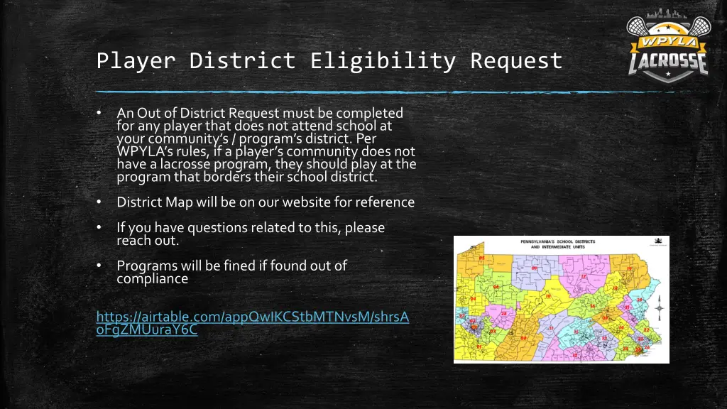 player district eligibility request