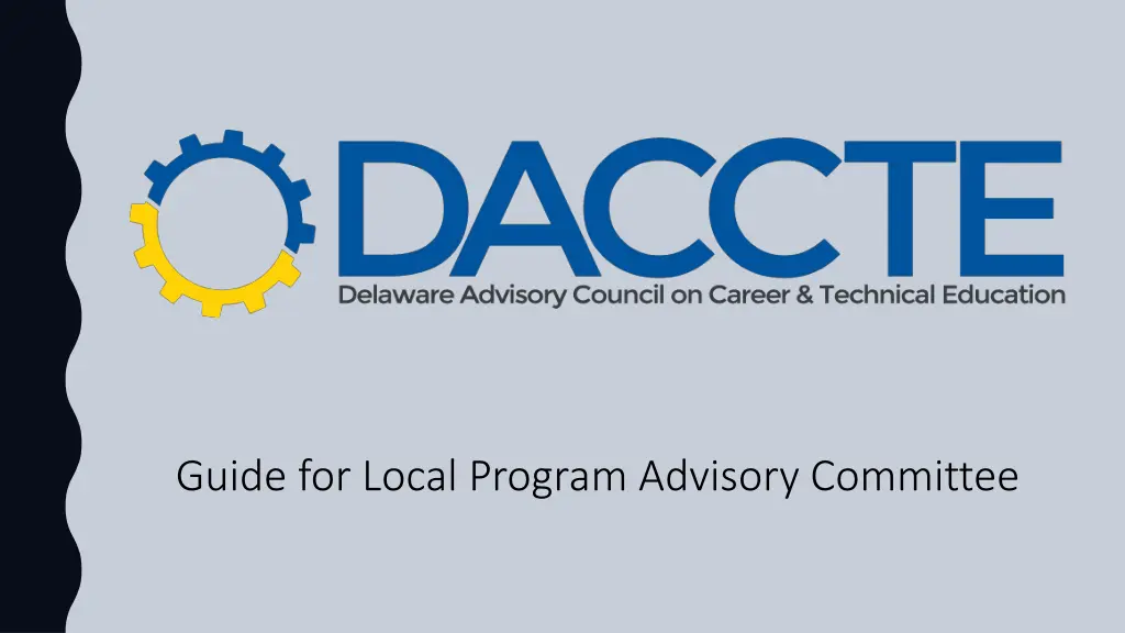 guide for local program advisory committee