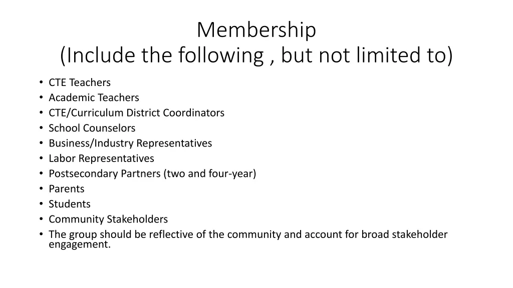 membership