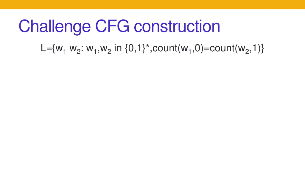 challenge cfg construction