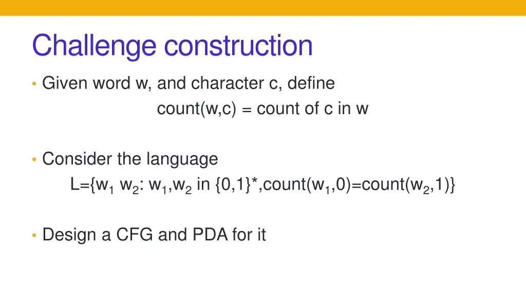 challenge construction