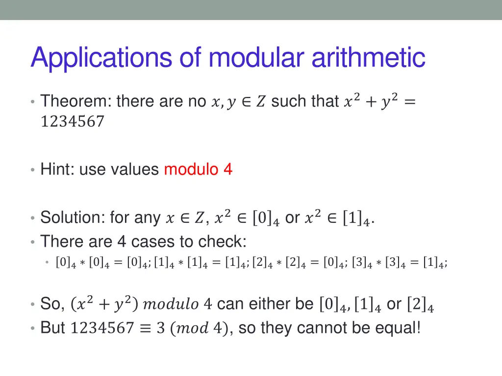 applications of modular arithmetic 3