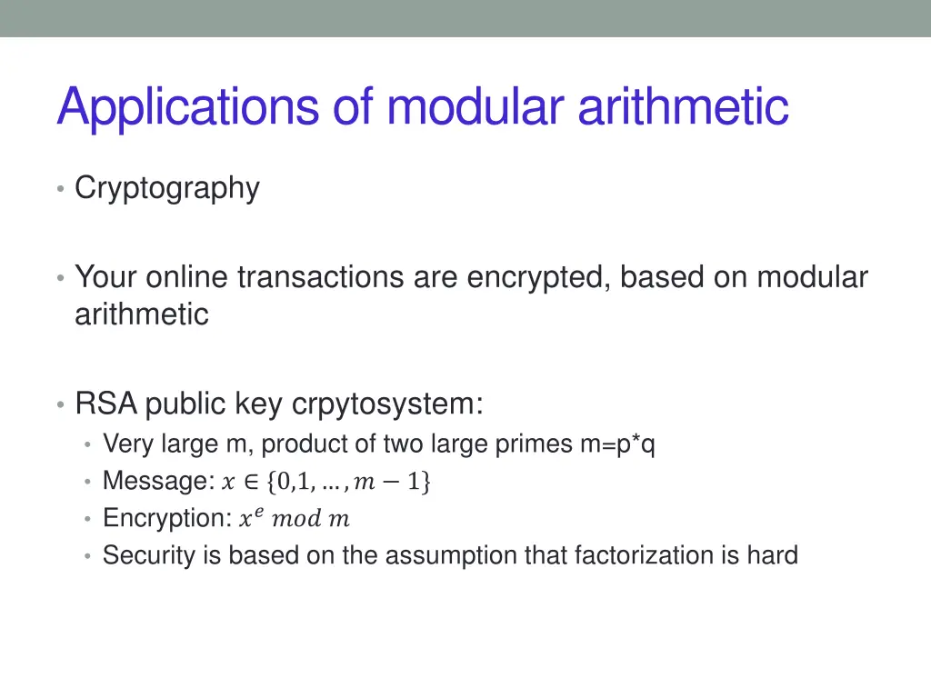 applications of modular arithmetic 4