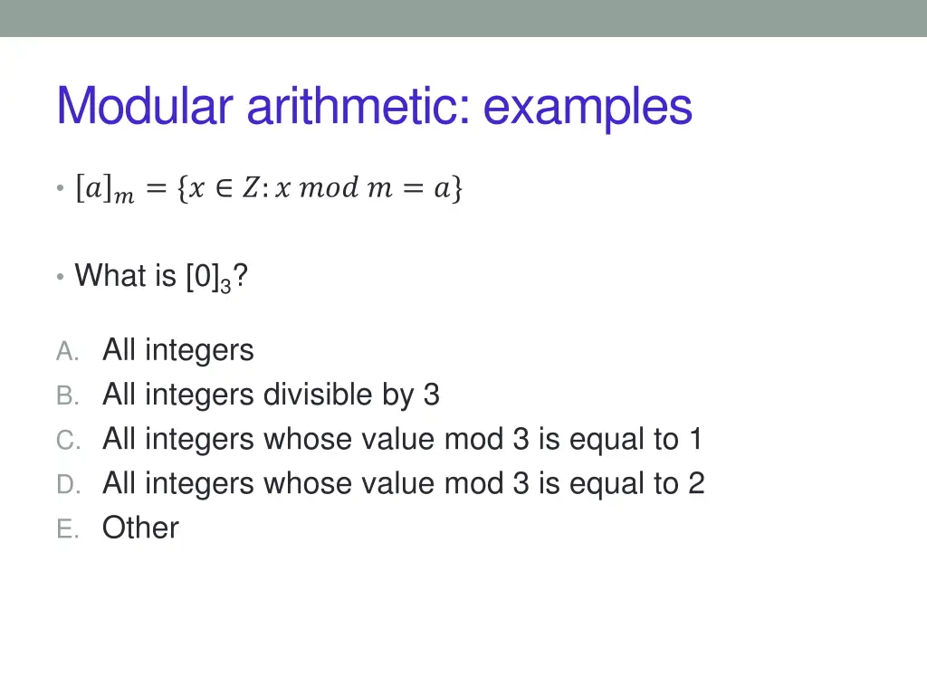 modular arithmetic examples 2