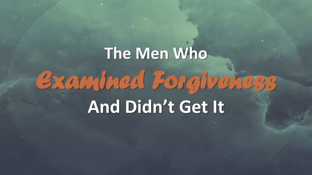 the men who