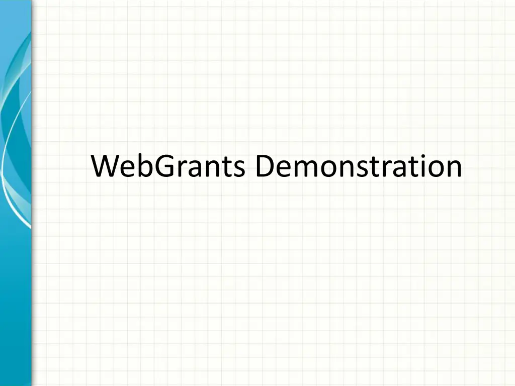webgrants demonstration