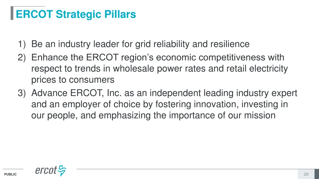 ercot strategic pillars