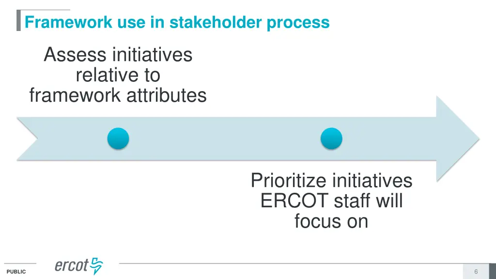 framework use in stakeholder process