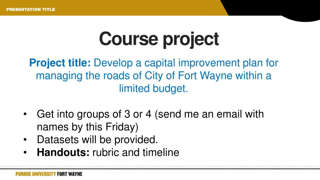 presentation title presentation title