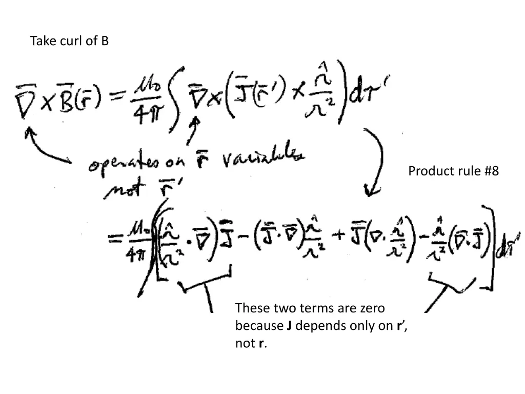 take curl of b