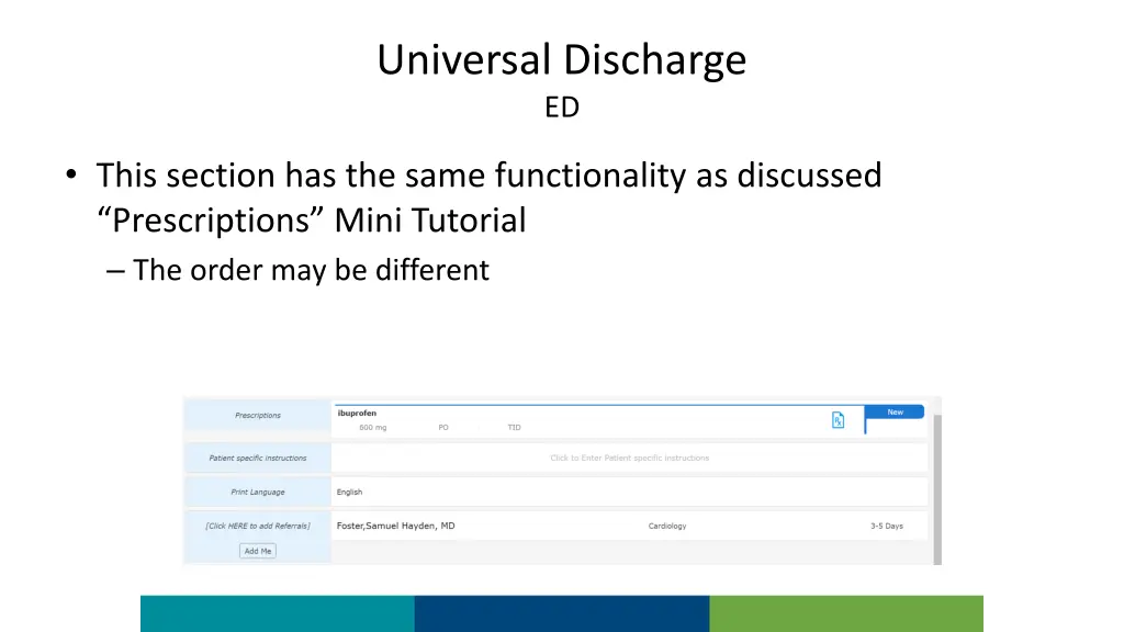 universal discharge ed 2