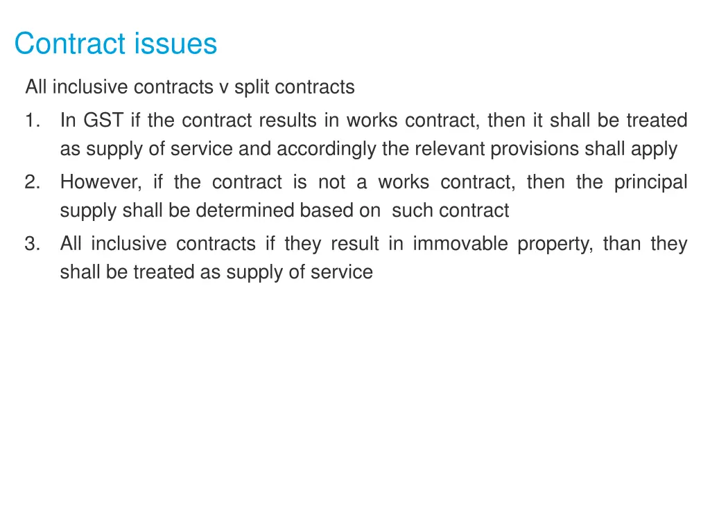 contract issues 2