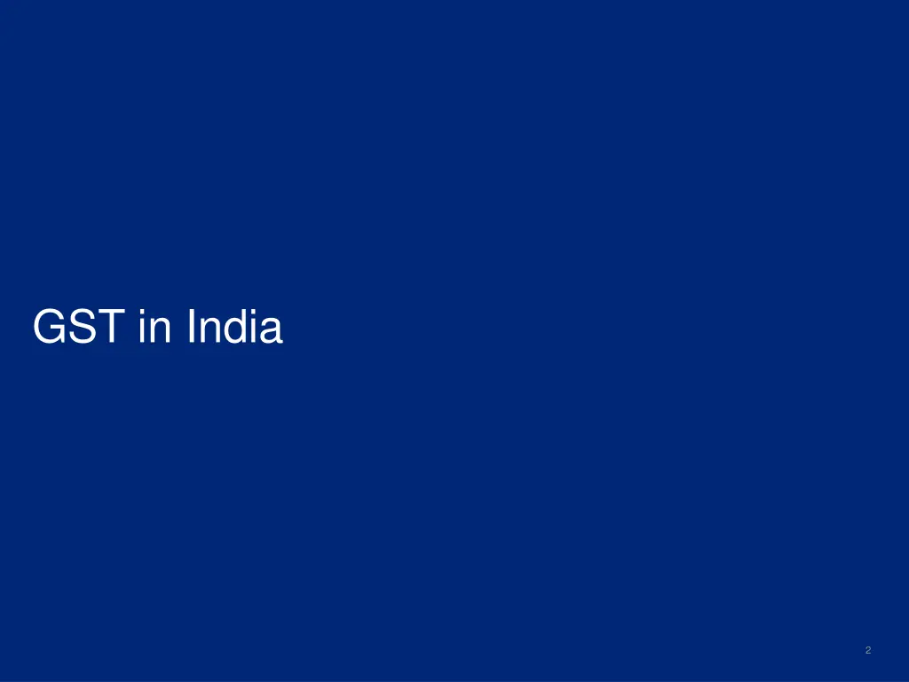gst in india