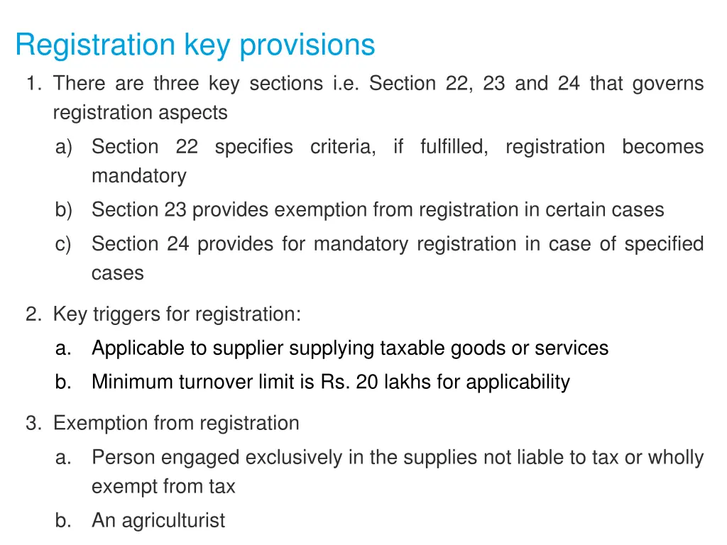 registration key provisions