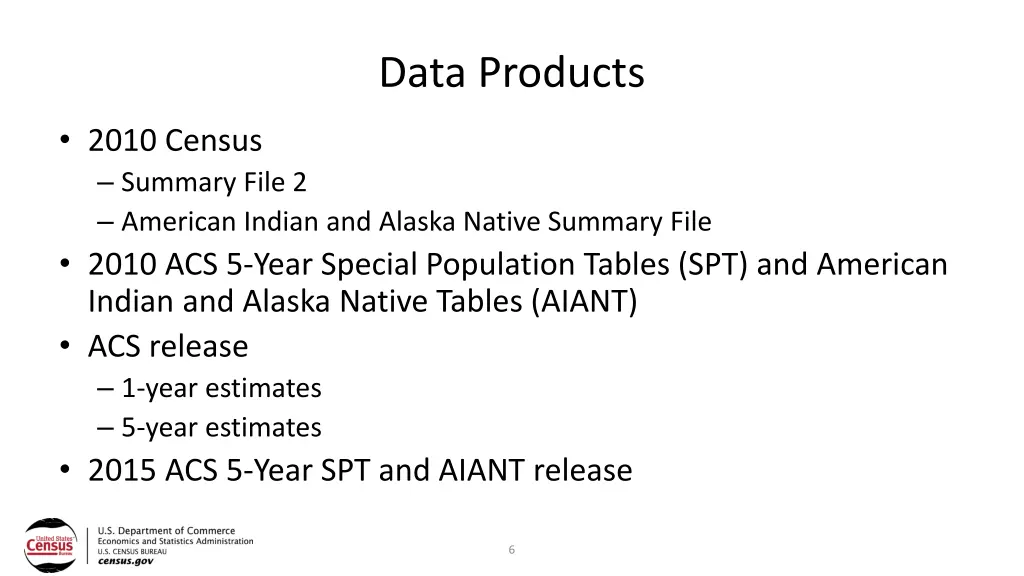 data products