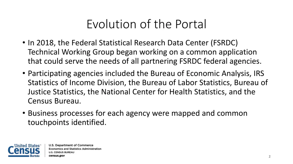 evolution of the portal