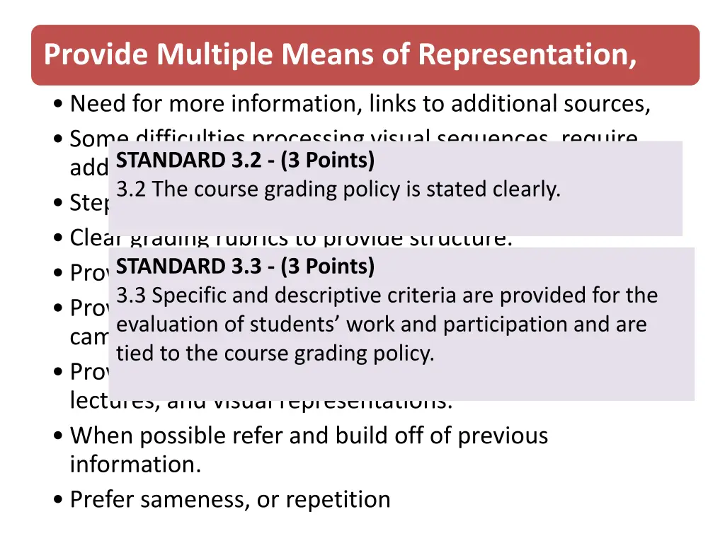 provide multiple means of representation 3