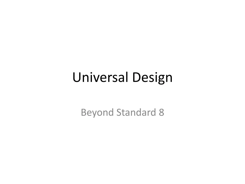 universal design