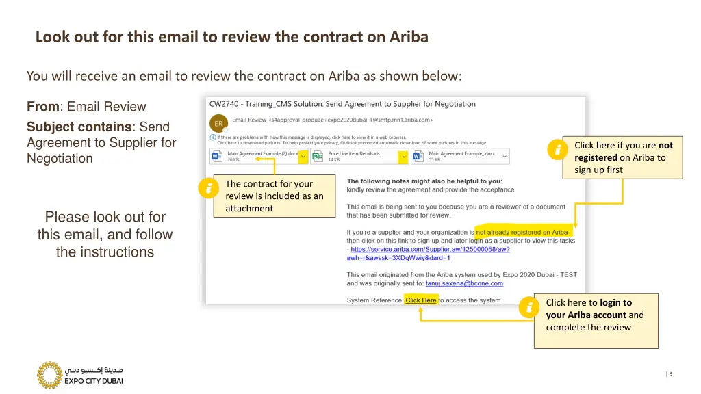 look out for this email to review the contract