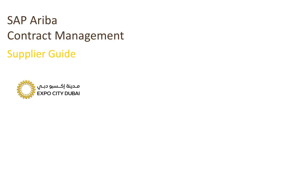 sap ariba contract management