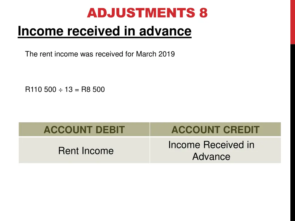 adjustments 8