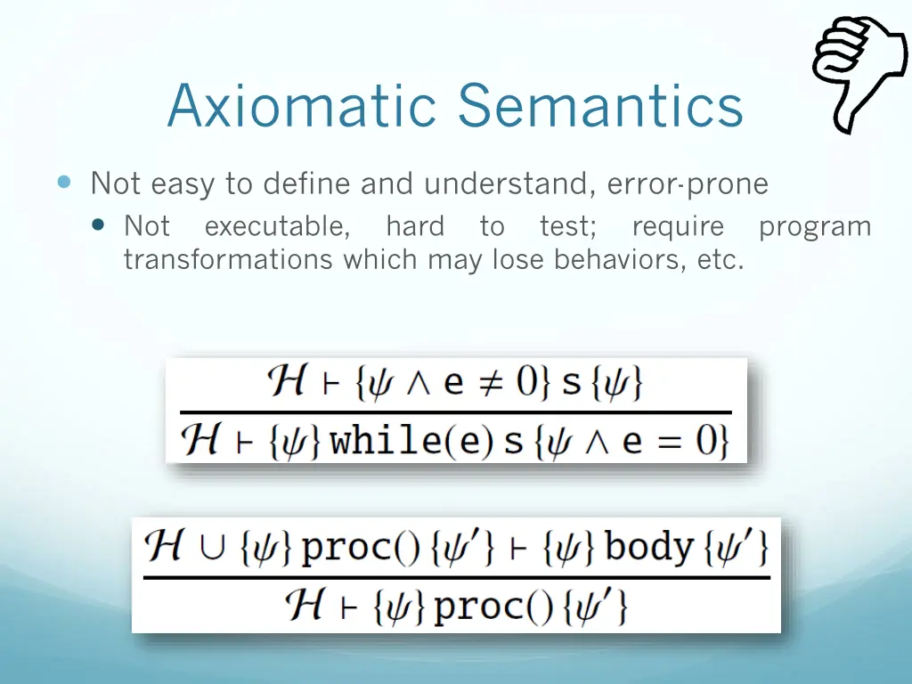 axiomatic semantics 1