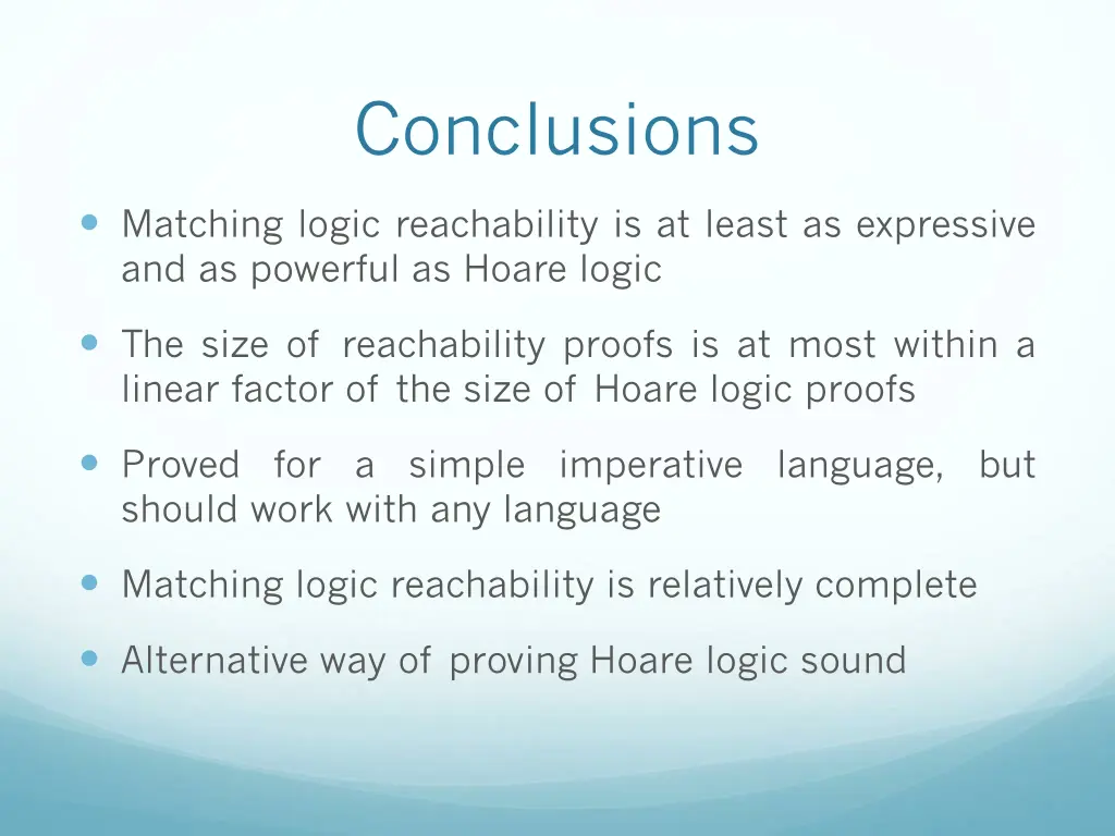 conclusions