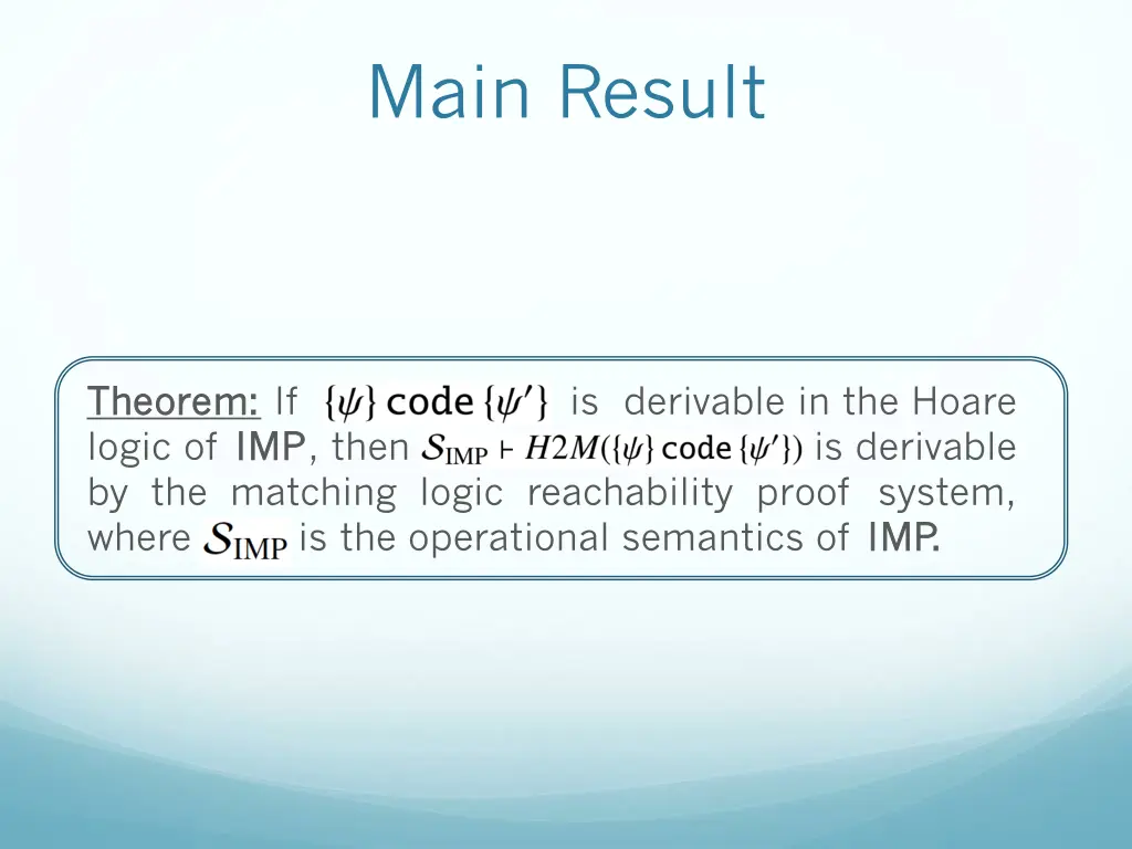 main result