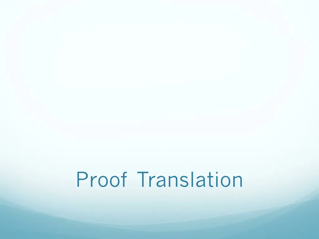 proof translation