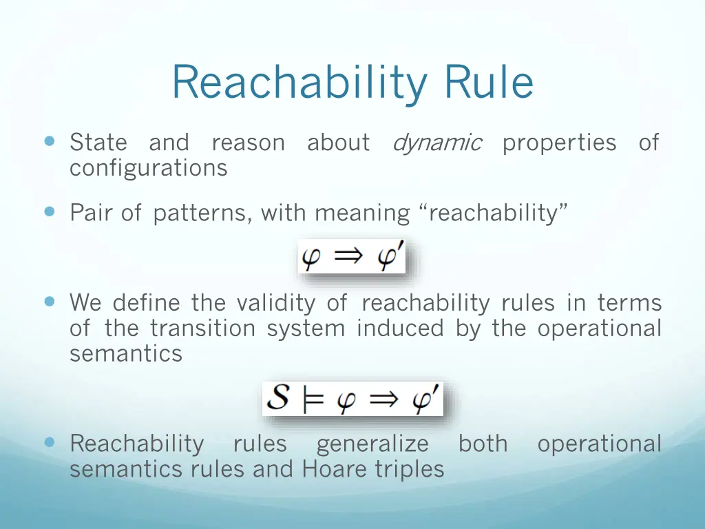 reachability rule