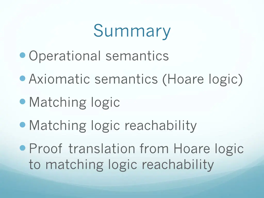 summary