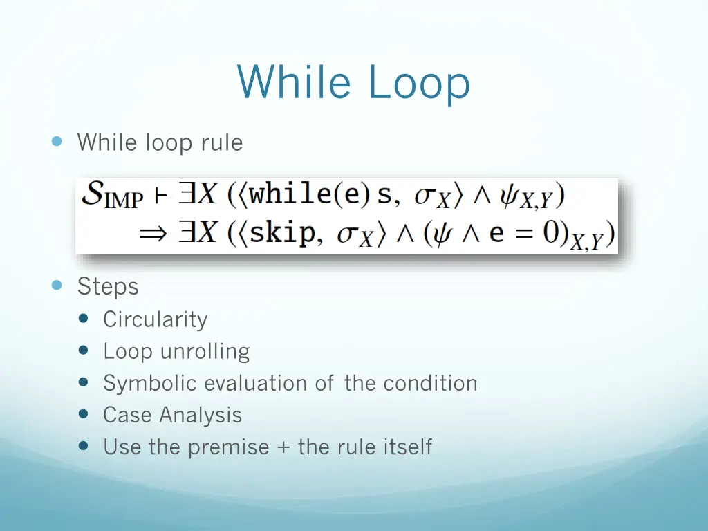 while loop