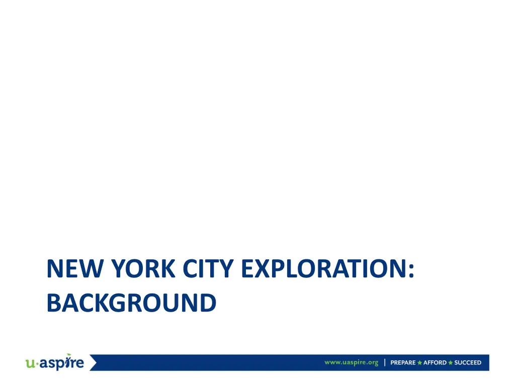 new york city exploration background