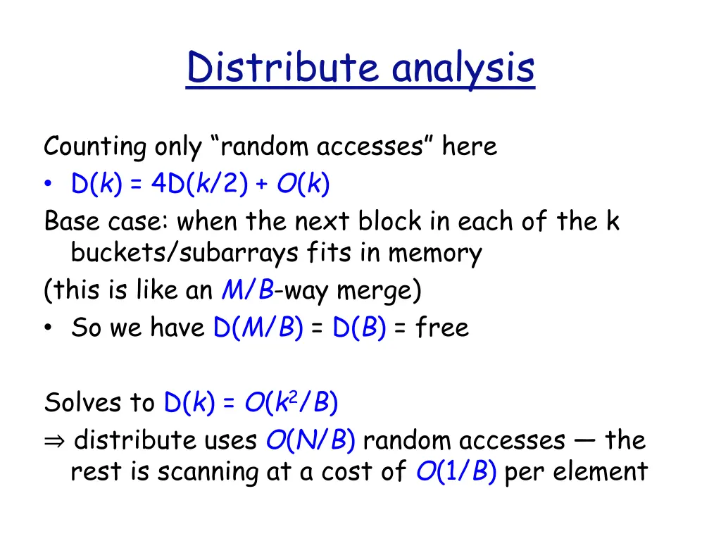 distribute analysis