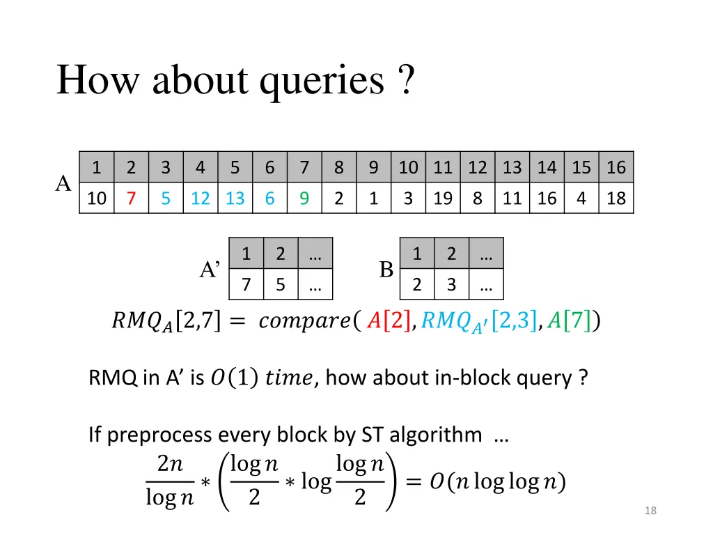 how about queries