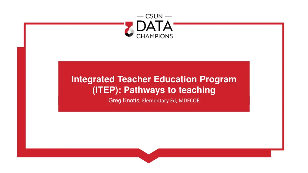 integrated teacher education program itep